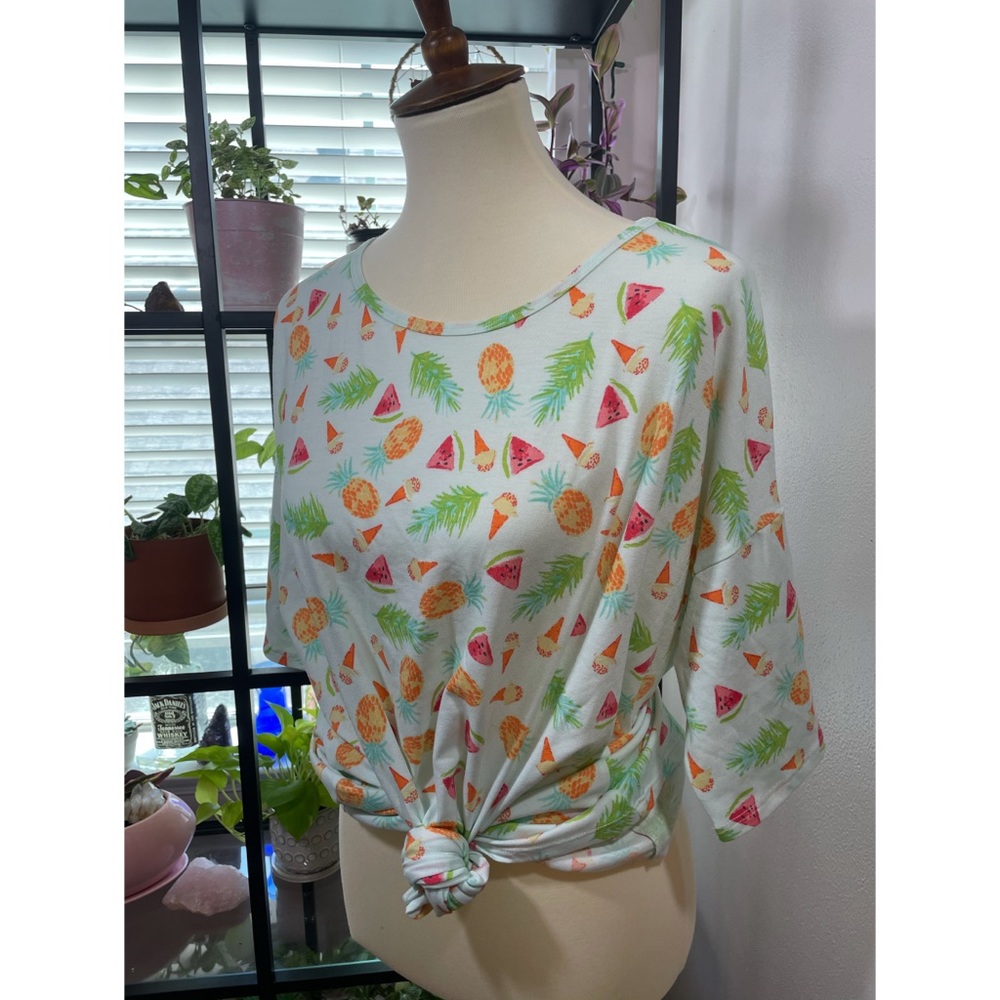 LuLaRoe Tropical Fruit Top